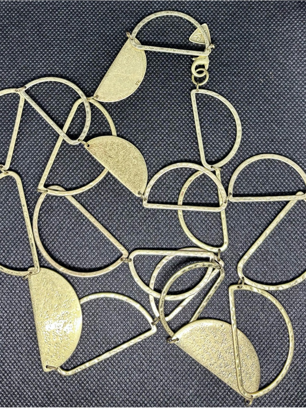 Silpada Half Moon Hammered Brass Necklace (KRN0043)